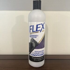 Flex Hair Charcoal Conditioner Detoxifying Vitamins + Protein 16 Oz HTF